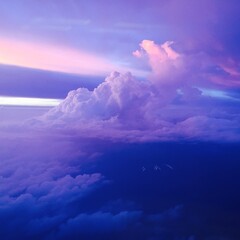 Naklejka premium Purple Rain Clouds