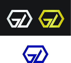 Letter G and letter D logo