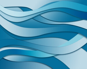 Abstract long blue lines waves.j