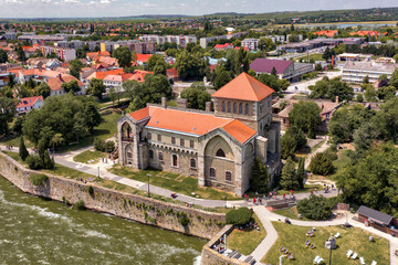 Fototapeta na wymiar Hungary - Tata - Hungary - Tata - This old castle builded at the 14th century on the Old Lake coast