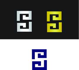 Luxury letter S logo