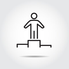 people success icon vector illustration