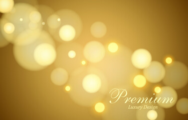 Bokeh Luxury background. Soft light effect wallpaper. Abstract background bokeh blurred. Shiny bokeh light effect. Vector illustration.