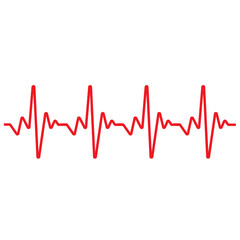 Heartbeat line. Vector illustration.