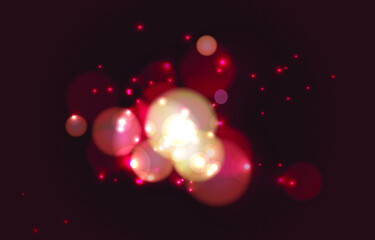 Bokeh Luxury background. Soft light effect wallpaper. Abstract background bokeh blurred. Shiny bokeh light effect. Vector illustration.