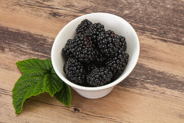 Sweet tasty ripe Blackberry heap