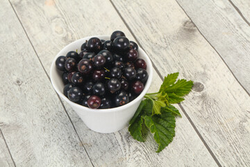 Fresh ripe sweet black currant