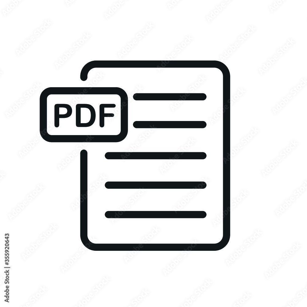 Poster pdf file download and upload document icon vector logo template