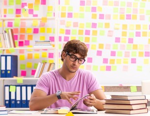 Student preparing for exams with many conflicting priorities