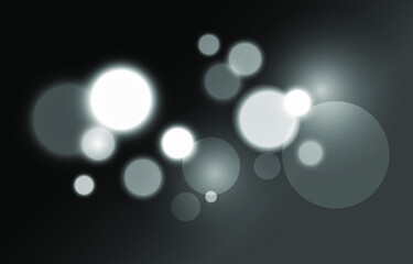 Soft blue bokeh background. Soft blur light effect wallpaper. Abstract background bokeh blurred. White shiny bokeh light effect. Vector illustration.