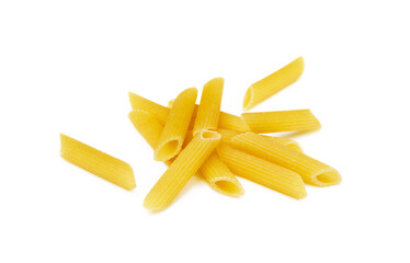 Traditional Italian pasta isolated on white background