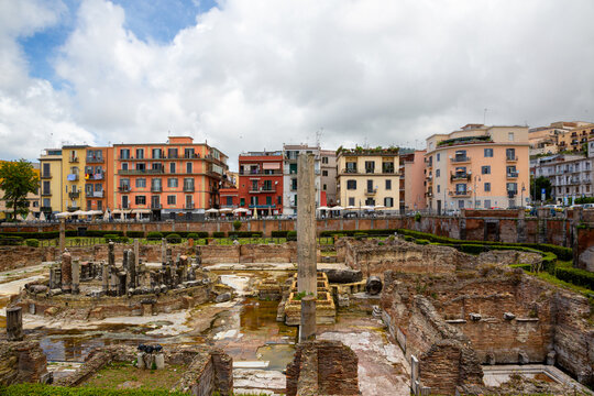 Pozzuoli (Napoli, Italy) - The Macellum of Pozzuoli (or Serapeum or Temple of Serapis) was the macellum or market of the Roman colony of Puteoli, in southern Italy 