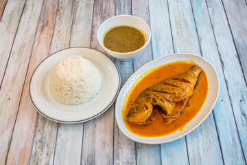 Guandale rice with coconut and fish