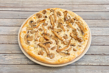 Image of pizza with premium ingredients