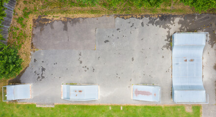 Birds eye view of Skate Park