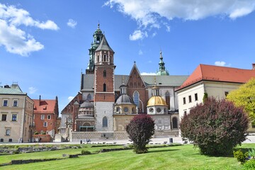Fototapeta na wymiar Zamek Królewski na Wawelu w Krakowie