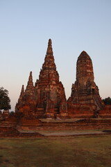 Fototapeta na wymiar Wat Chai Watthanaram à Ayutthaya, Thaïlande