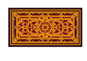 classic pattern ornament carpet panel baroque rococo