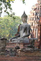 Bouddha à Ayutthaya, Thaïlande
