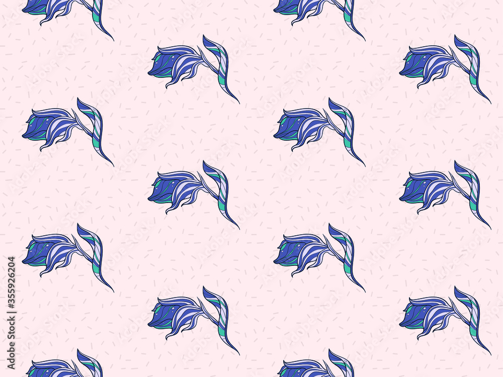 Poster image without seams. beautiful pattern on a summer theme. pattern consisting of flowers and herbs. b