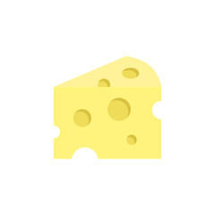 Cheese vector icon symbol food isolated on white background