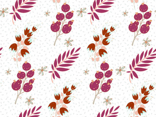 Bright color beautiful background. Tileable images from leaves and  plants. Summer theme pattern.
