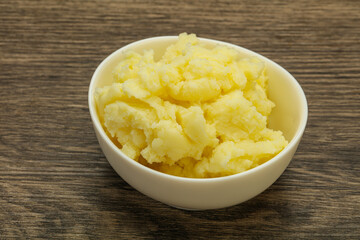 Mashed potato in the bowl