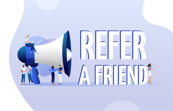 Referral program illustration concept