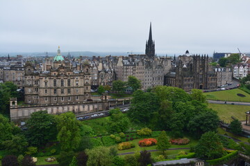 Fototapeta premium Panoramiczny widok Edynburg Szkocja Wielka Brytania