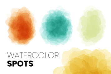 Watercolor VECTOR SPOTS background
