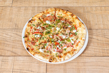 Image of pizza with premium ingredients