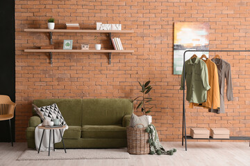 Interior of beautiful stylish living room