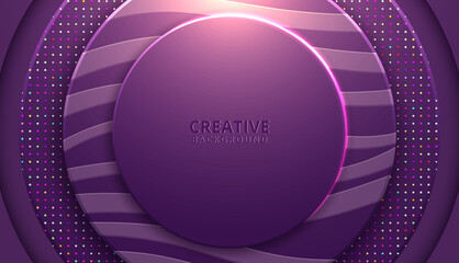 Purple modern vector background overlap multi paper lighting. vector illustration