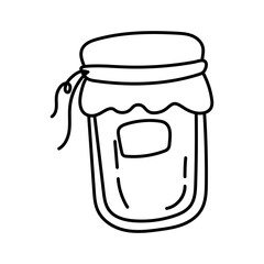 jar with preserve line style icon