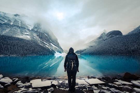 Einsam am Moraine lake