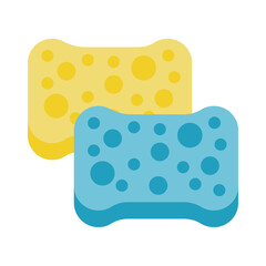 clean sponge flat style icon