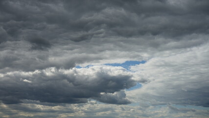 The clouds as a background