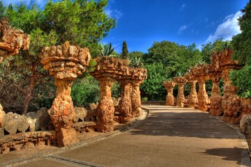 Obraz premium Gaudi Park in Barcelona.