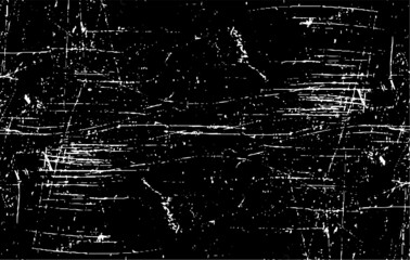 Scratched Grunge Urban Background Texture Vector. Dust Overlay Distress Grainy Grungy Effect. Distressed Backdrop Vector Illustration. Isolated Black on White Background. EPS 10.