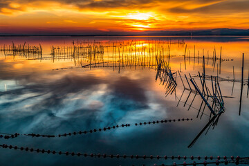 Naklejka premium Sunset