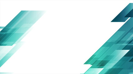 Bright blue abstract tech geometric background