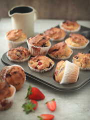 muffins with berries
