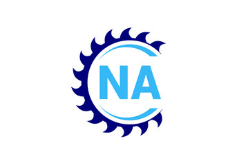 Initial Monogram Letter N A Logo Design Vector Template. N A Letter Logo Design 