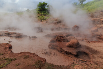 San Jacinto Hot Springs Bubbling mud holes, just outside of Leon, Nicaragua.