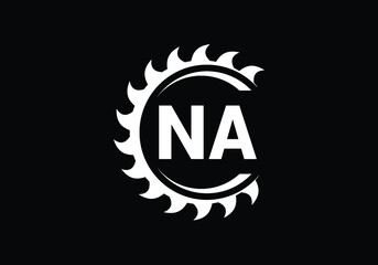 Initial Monogram Letter N A Logo Design Vector Template. N A Letter Logo Design 