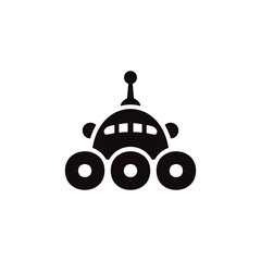 Robotics icon. Chat bot, customer service symbol for web and mobile UI design.