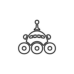 Robotics icon. Chat bot, customer service symbol for web and mobile UI design.