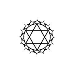 anahita line illustration icon on white background