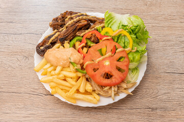 Plate of African touffe