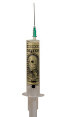concept. dollar injection